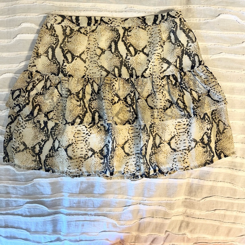 Revolve Janelle Tiered Mini Skirt